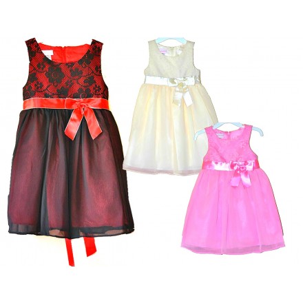 Angel Inspiration lace to Chiffon Party Dress- 3 colours - 2-6yrs